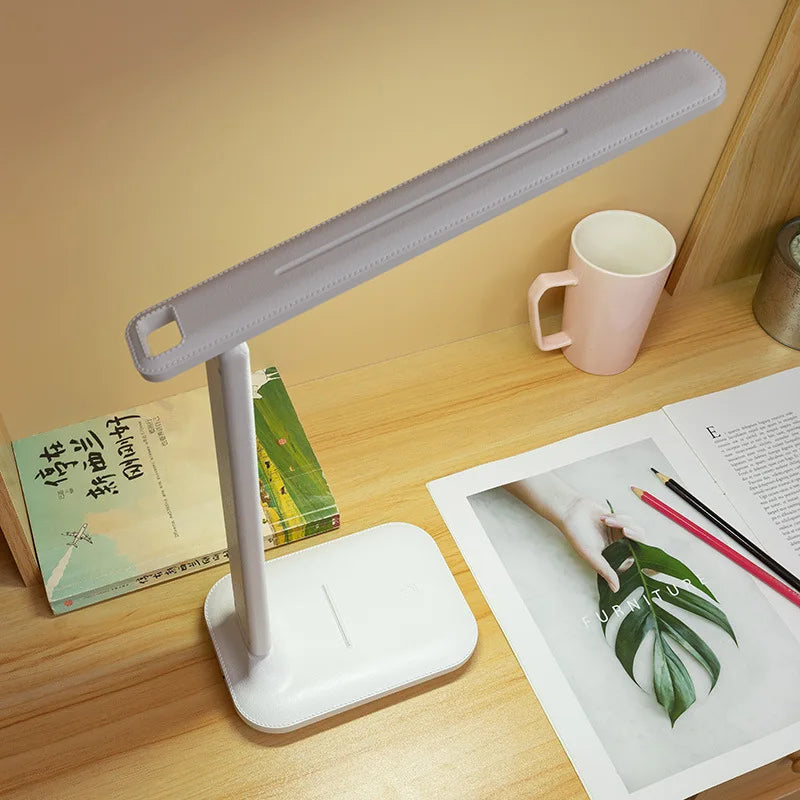 LED Desk Lamp Touch Dimmable Battery-Powered Eye Protection