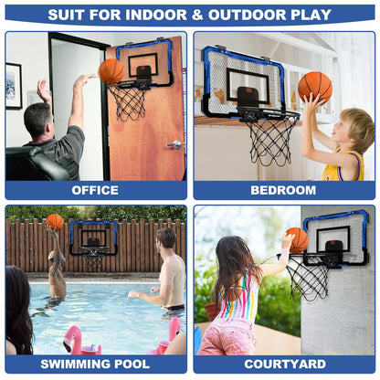 Basketball Hoop For Kids Wall Mounted Mini Backboard Kit Indoor Outdoor Play Back To School 2026 Gift