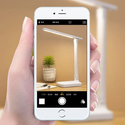 LED Desk Lamp Touch Dimmable Battery-Powered Eye Protection