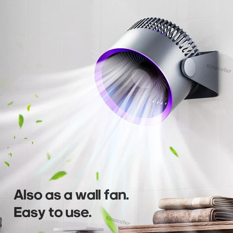 Travel-Friendly Fan Battery Desk Air Circulator Quiet Summer