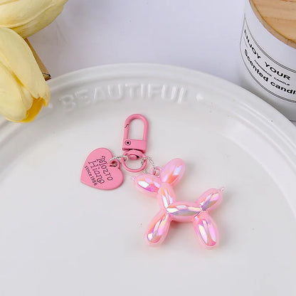 Dog Balloon Keychain Resin Cute Bag Pendant Fall 2025 Gift