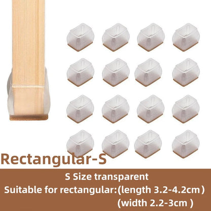 Floor Protectors Chair Feet Leveling Mat 2026 – Silicone Anti-Slip Furniture Leg Pads 16-Pack