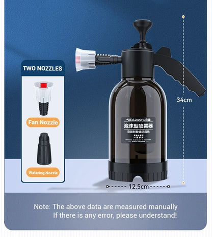 Car Wash Foam Sprayer Bottle Hand-Operated Air Pressure Gun