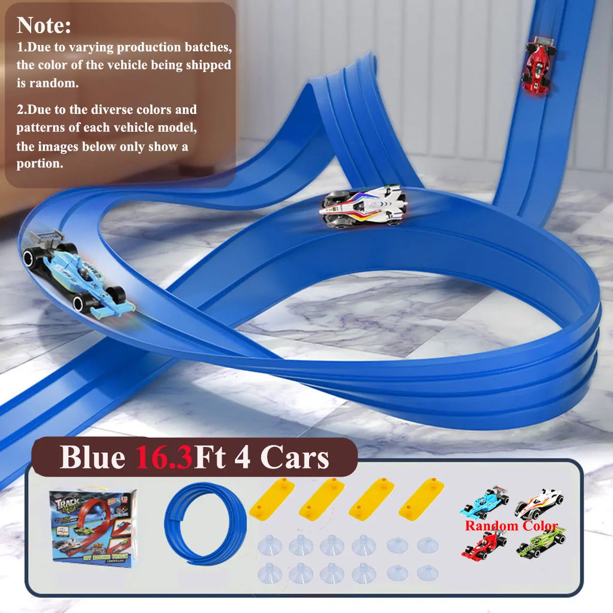 Kids Ramp Toy Back to School 2026 – Flexible DIY Double Race Track Kit Compatible 1/64 Cars