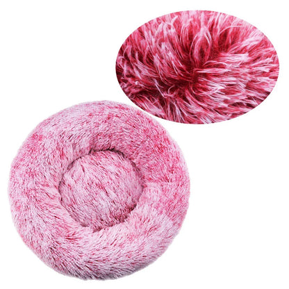 Bed Pet Round Plush Bed Winter Warm 2026 Washable Cozy Comfort For Pets