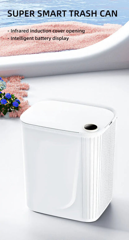 Smart Sensor Trash Can 20L Type C Battery-Powered Bathroom