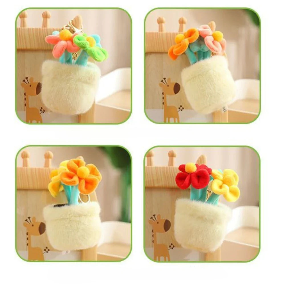 Variant image for Plush Succulent Potted Plant Toy, Soft Cuddly Decor for Home and Gifts, 12-Inch Green Plushies for Kids-2