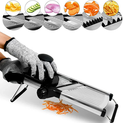 Mandoline Slicer Flexible Stainless Steel Vegetable Cutter, Fall 2025 Kitchen Device For Precise Julienne Slicing