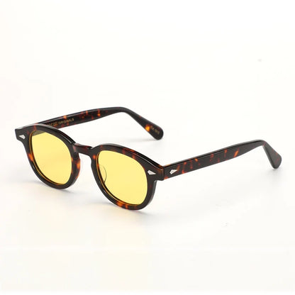 Sunglasses Polarized Vintage Round Acetate Frame Summer 2026 Driving Glare Reduction Gift Idea