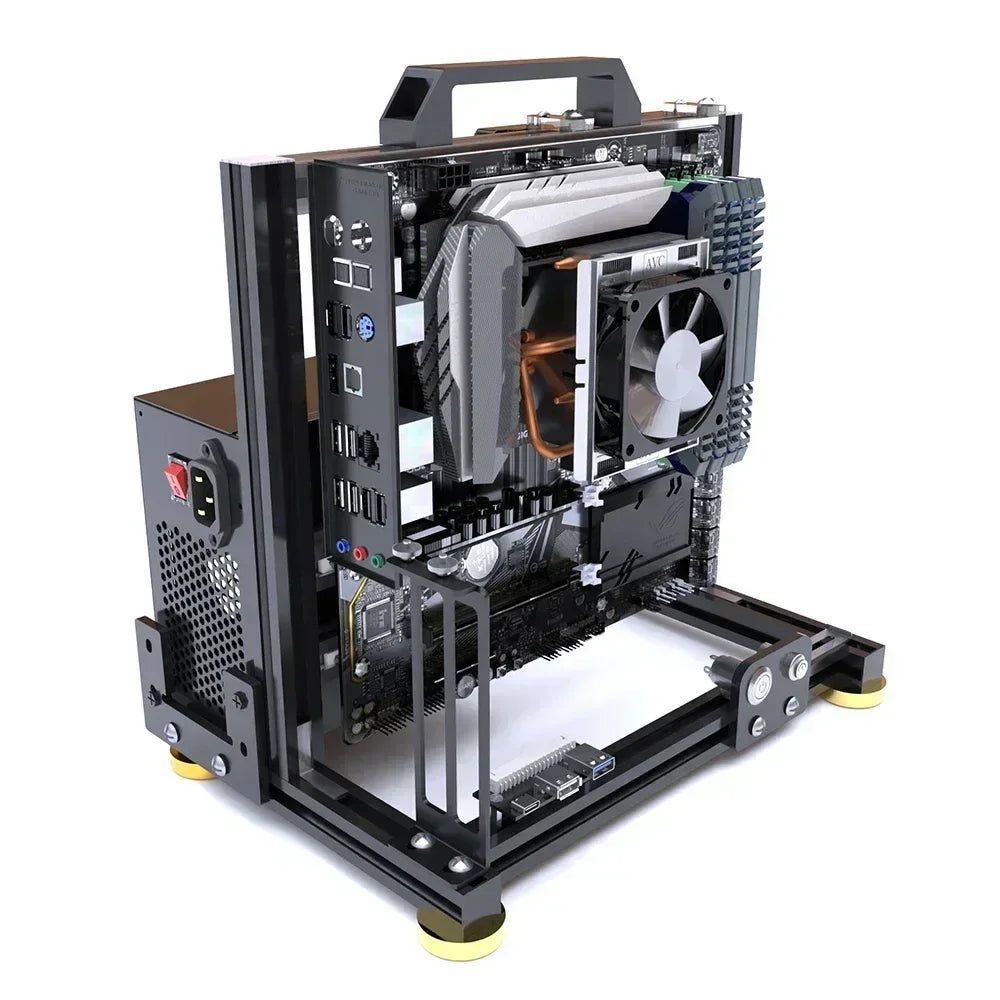 Frame Open ATX PC Case Rack Modular Water Air Cooling