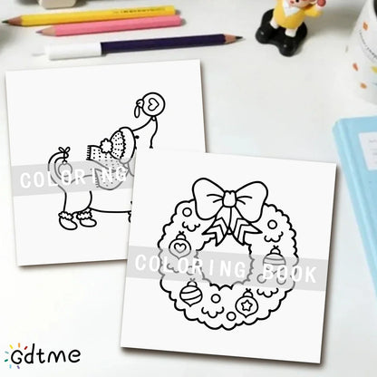Coloring2025 Edition Book For Adults Cozy Christmas Theme Simple Relaxing Holiday Coloring Pages Gift Idea