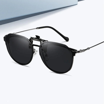Clip-On2026 Edition Sunglasses Polarized UV400 Flip Up Clip Night Vision Clip Universal Goggles For Driving And Fishing Summer