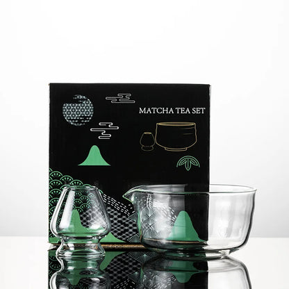 Mixing Matcha Bowl Glass Pouring Spout Japanese Tea