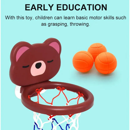 Children's Toy Mini Bear Basketball Bath Game Kit for Pool