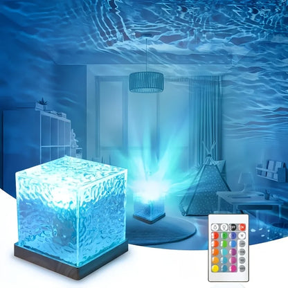 Light Projection Ocean Wave Aurora LED Night Light With Remote USB Powered Dimmable Rotating Fall 2026 Gift Idea