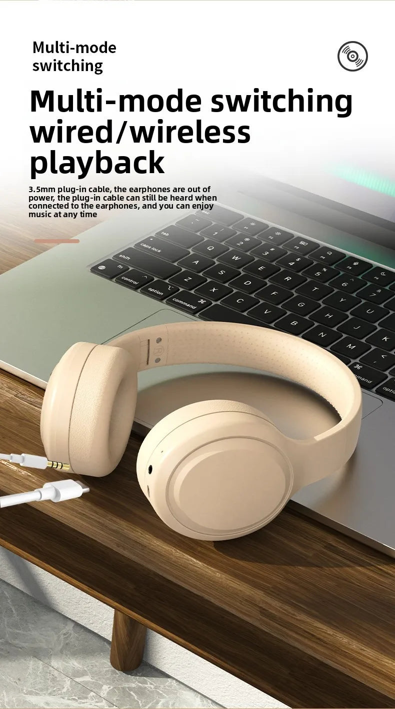 Cordless Bluetooth Headphones Over Ear Noise Cancelling