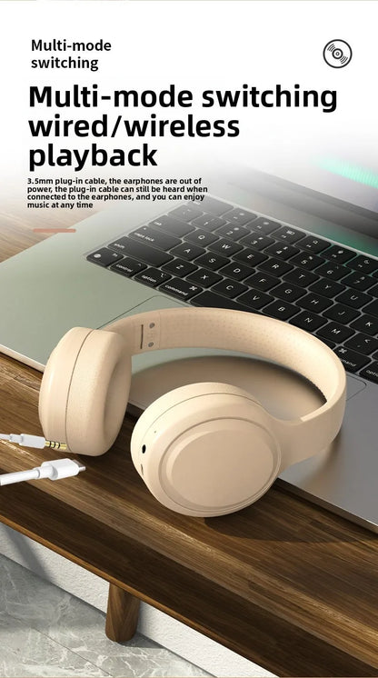Cordless Bluetooth Headphones Over Ear Noise Cancelling