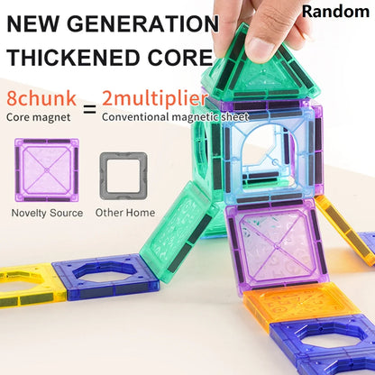 Building Magnetic Blocks for Kids 3-8 Years - Educational Magnet Toys for Toddlers and Preschoolers, Creative Play for Boys and Girls