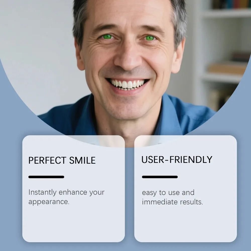 Safe, Simple Fit, Instant Smile Restoration 2026 – Plush Silicone Temporary Dentures Full Kit