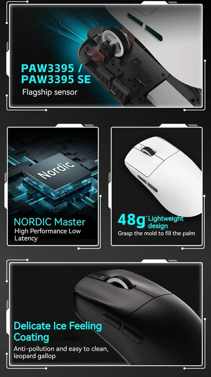 Gaming Mouse Cordless Light Ambidextrous 26000 DPI