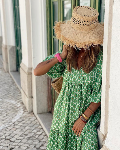 Elegant Long Sleeve Maxi Dress for Women, Flattering Floral Design, Perfect for Formal Events and Special Celebrations-6