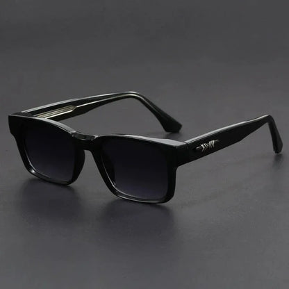 mirror lens, anti-mist outdoor driving shades, wide coverage – Men's square frame sunglasses UV400