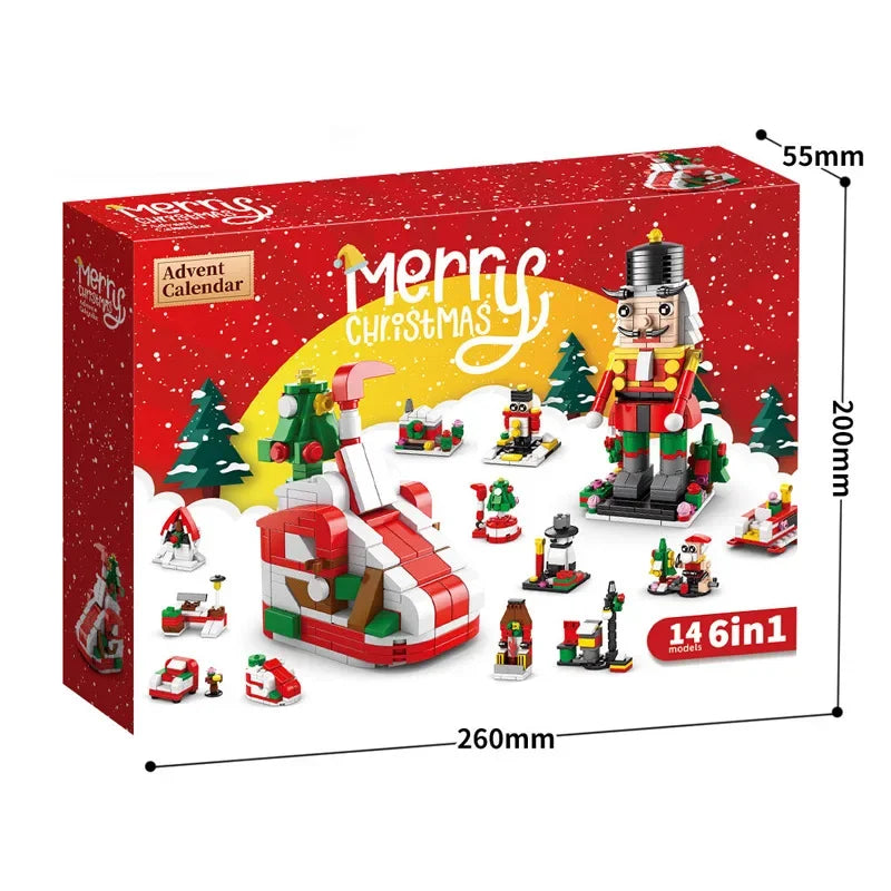 Building Christmas Blocks Advent Calendar DIY Kit Kids