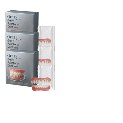 Safe, Simple Fit, Instant Smile Restoration 2026 – Plush Silicone Temporary Dentures Full Kit