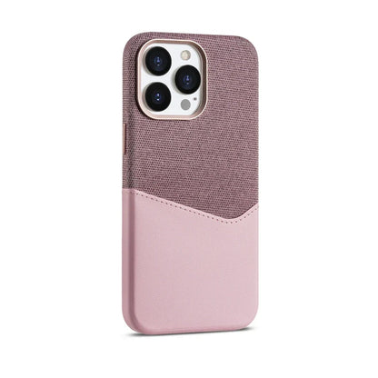 Card Holder MagSafe Leather Phone Case for iPhone 16 15Pro Max Cordless Charging Cover