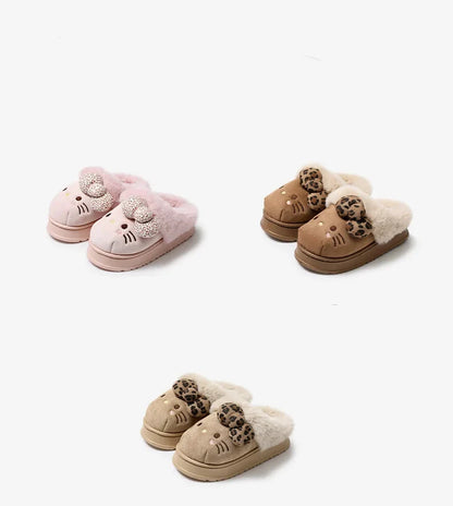 Plush HK Winter Slippers for Women