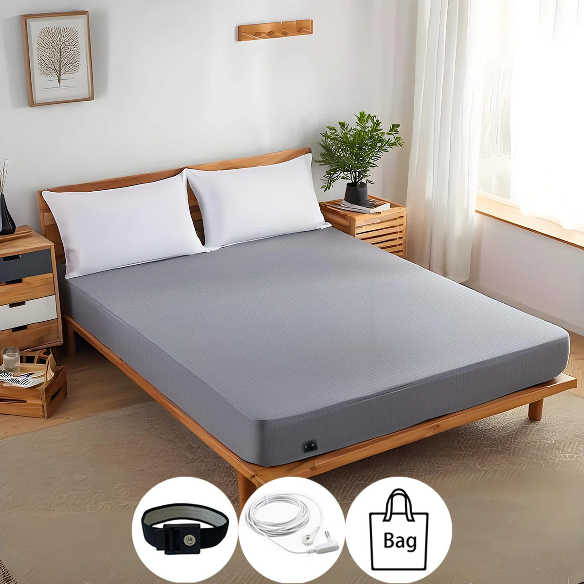 Fitted Earthing Sheet Ten Percent Silver Fiber Grounding