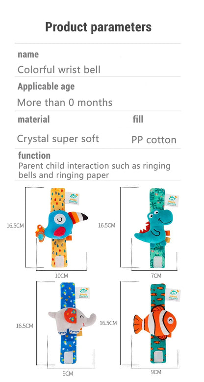 Baby Wrist Rattle Kit Newborn Sensory Toys Soothing Gift