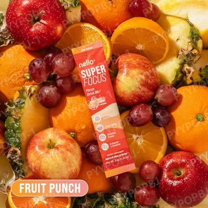 Drink Focus Mix Sugar-Free Fruit Punch Lions Mane Rhodiola NALT For Back To School 2026 Focus Boost