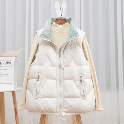 Light Women’s Puffer Vest - Short Relaxed, Duck Down