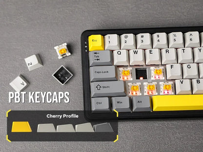 Mechanical Keyboard 68Key Cordless Bluetooth RGB Hall Effect