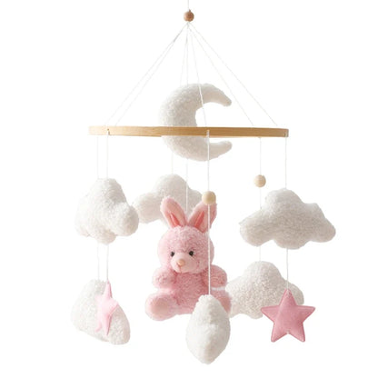 Crib Baby Mobile Wooden Nursery Newborn Sensory Toys