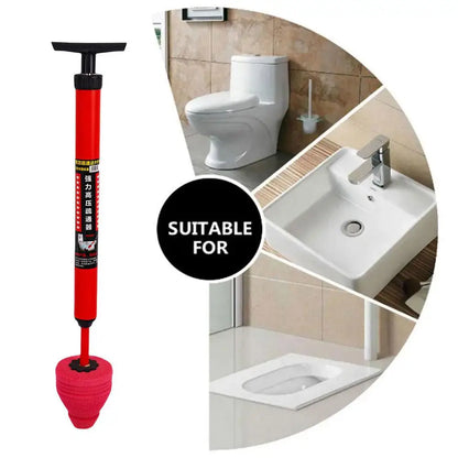Toilet Plunger High Pressure Silicone One Shot Unblocker Fall 2026 Household Repair Essential