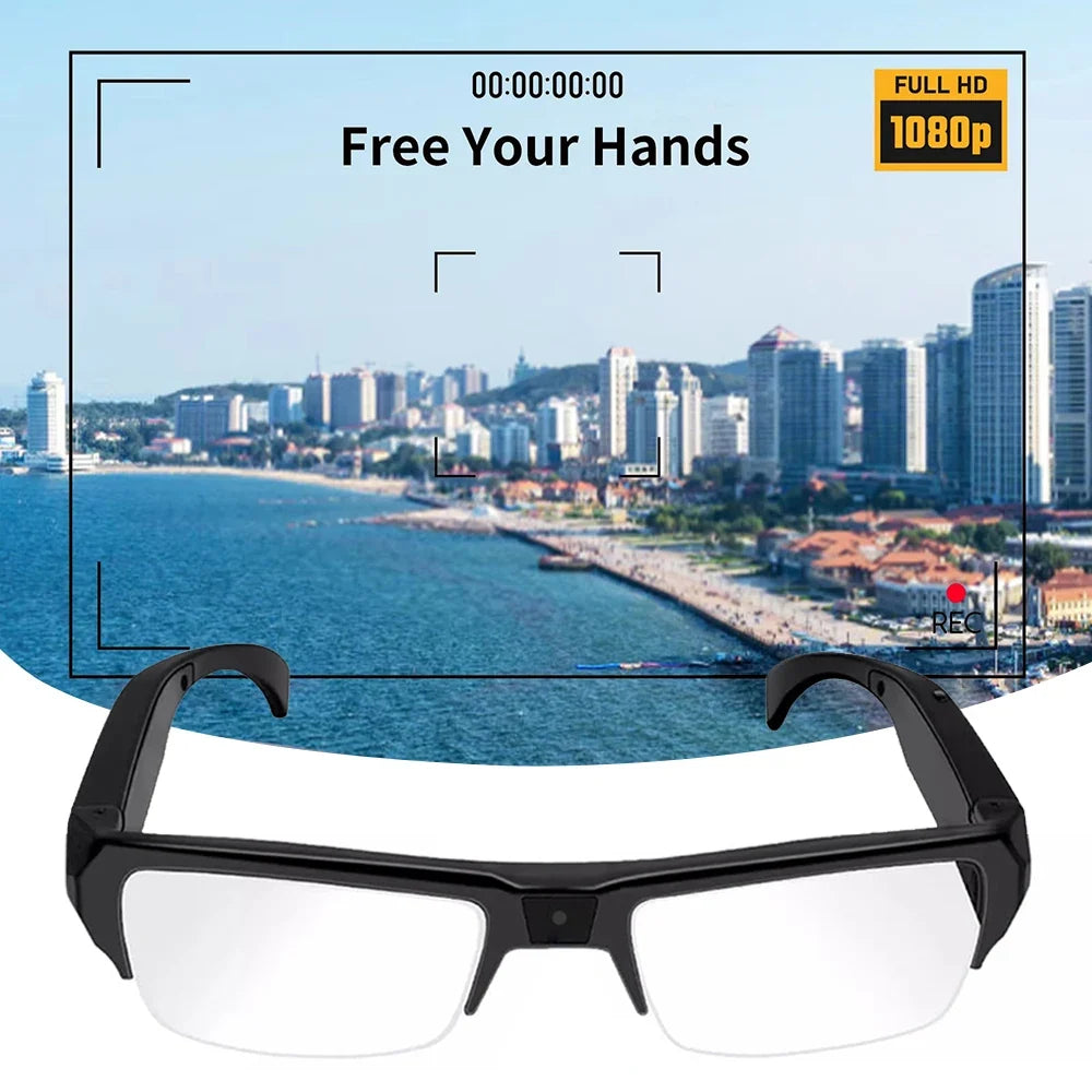 1080P Mini Camera Smart Glasses Travel-Friendly Sports Glasses