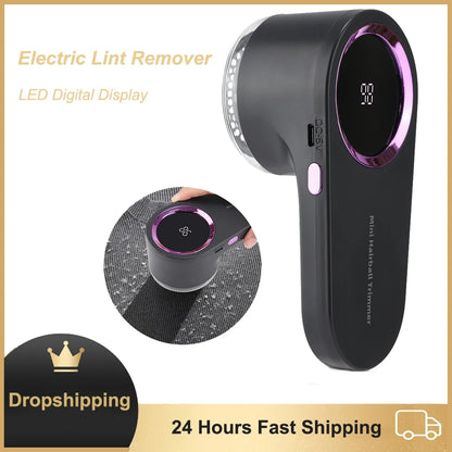 Battery-Powered Fabric Lint Remover Travel-Friendly Clothes Shaver