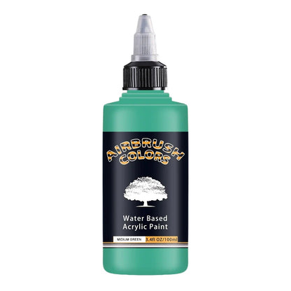 Airbrush2026 Edition Acrylic Paint Matte Inks Water Based Simple to Clean 32 Color Kit 100ml Bottles For Model Hobby TikTok Viral Craft Trend