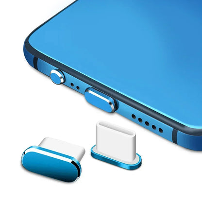 Type-C Metal Charging Port Dust Plugs - 2Pcs iPhone Accessories, Dust & Liquid Protection