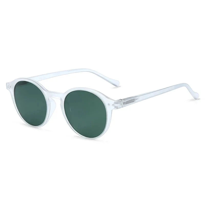 Retro Sunglasses Compact Round Frame UV400 Men Women Vintage Goggles Shade