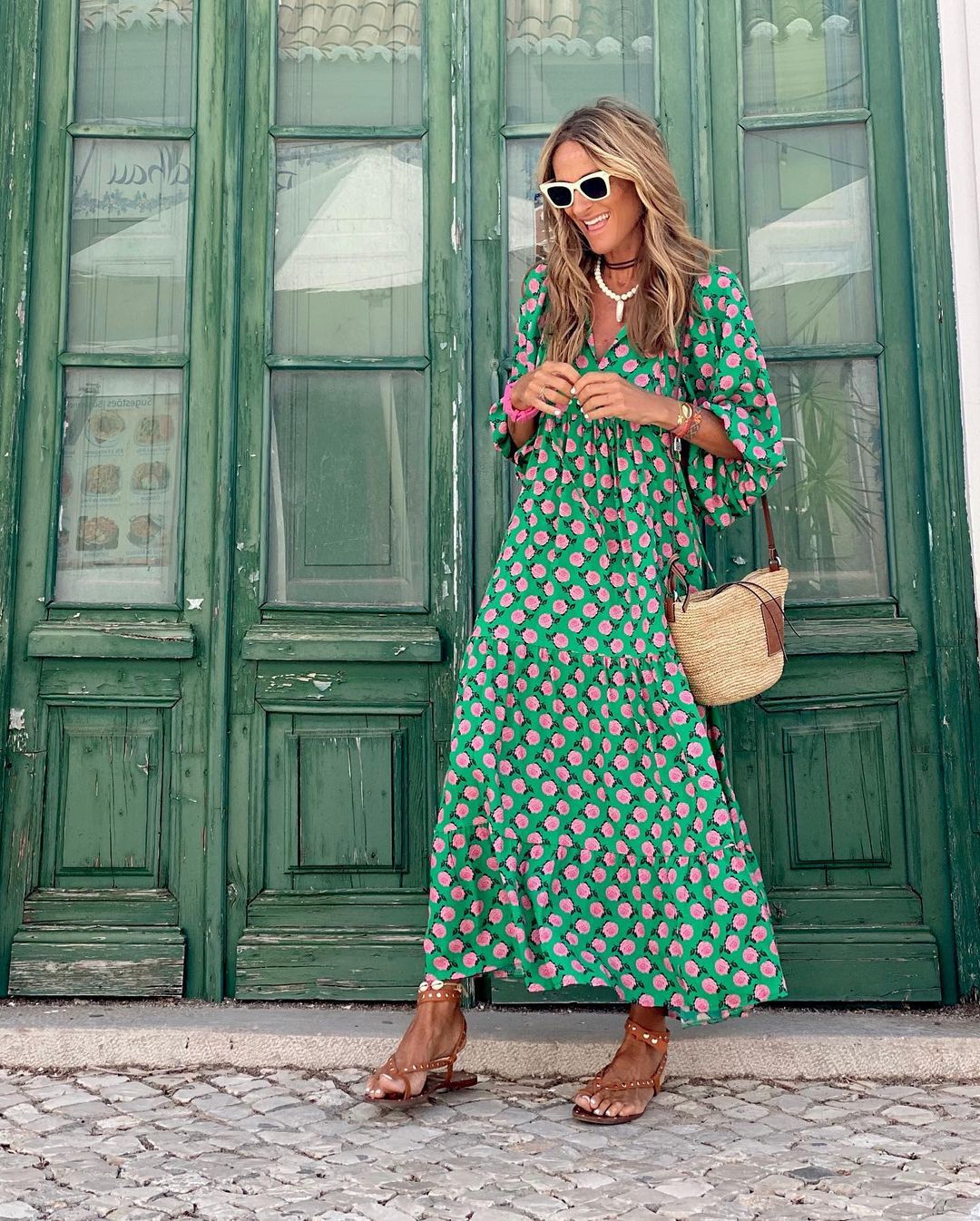 Variant image for Elegant Long Sleeve Maxi Dress for Women, Flattering Floral Design, Perfect for Formal Events and Special Celebrations-1