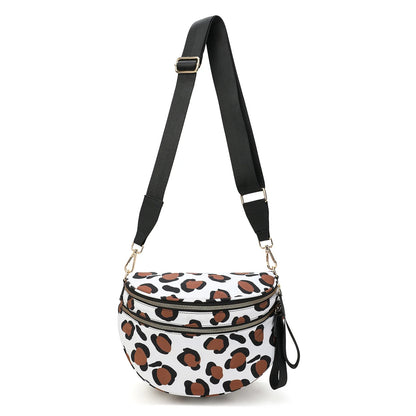 checkered nylon, box shape, travel and daily use – Multi-Use unisex crossbody bum bag