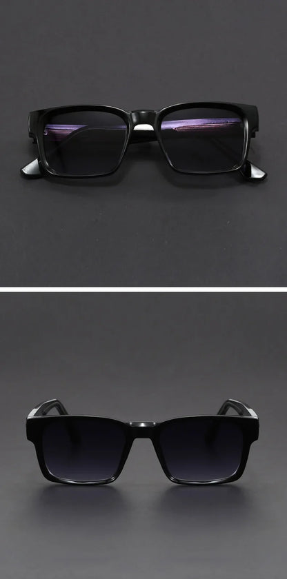 mirror lens, anti-mist outdoor driving shades, wide coverage – Men's square frame sunglasses UV400