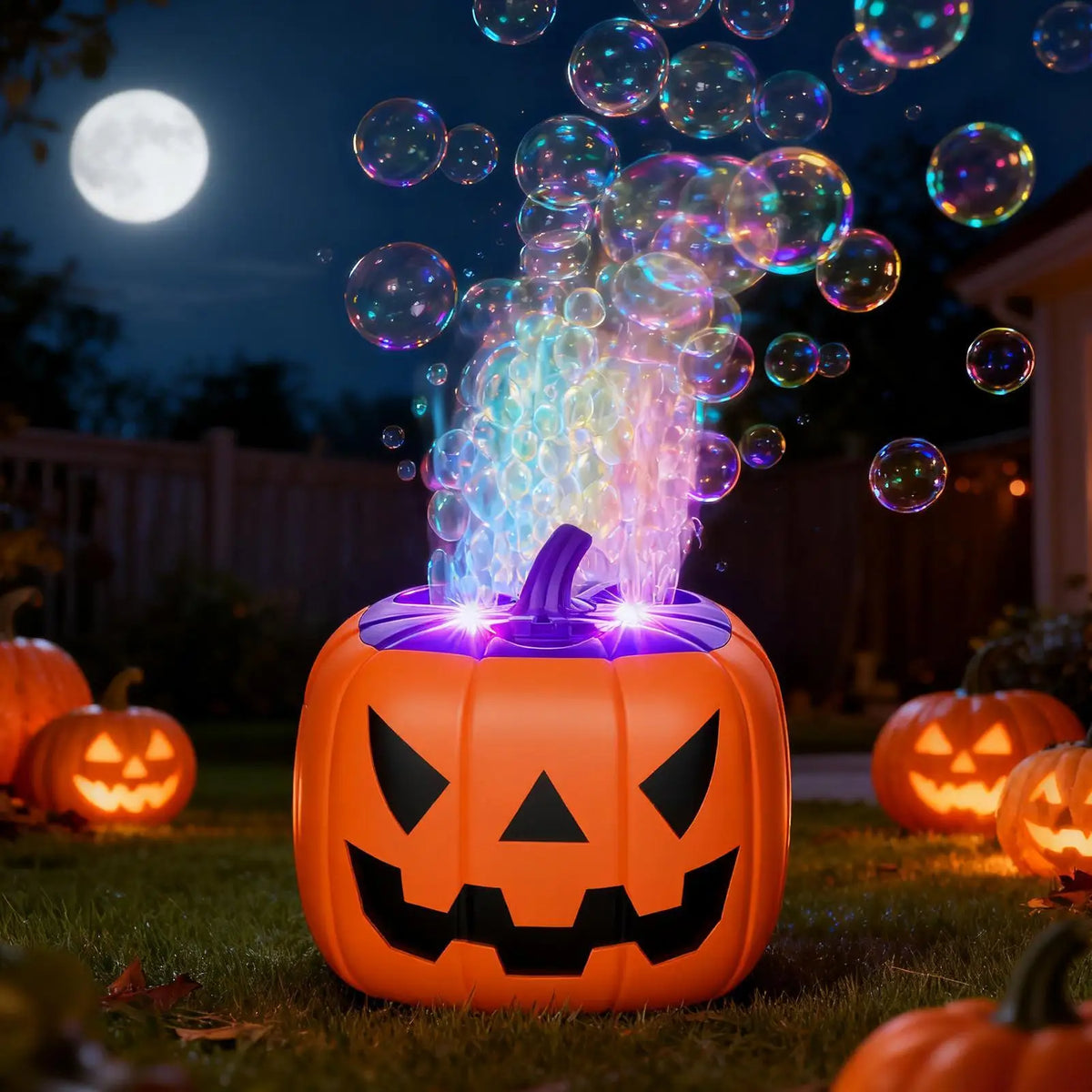 Bubble Pumpkin Machine Halloween 2025 With Lights Sound