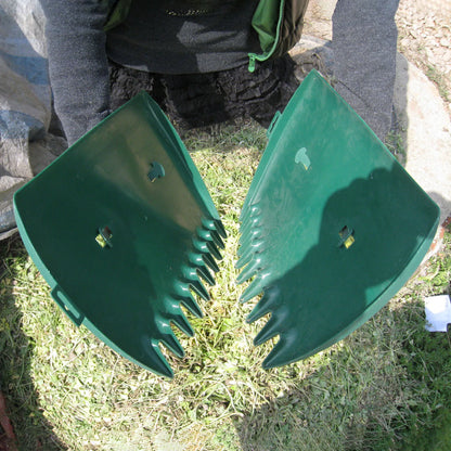 Oversized Plastic Leaf Rakes - Garden Tools for Simple Yard Cleanup & Waste Collection