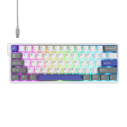 60 Mechanical Percent Hot Swap Keyboard Aluminum RGB Hall