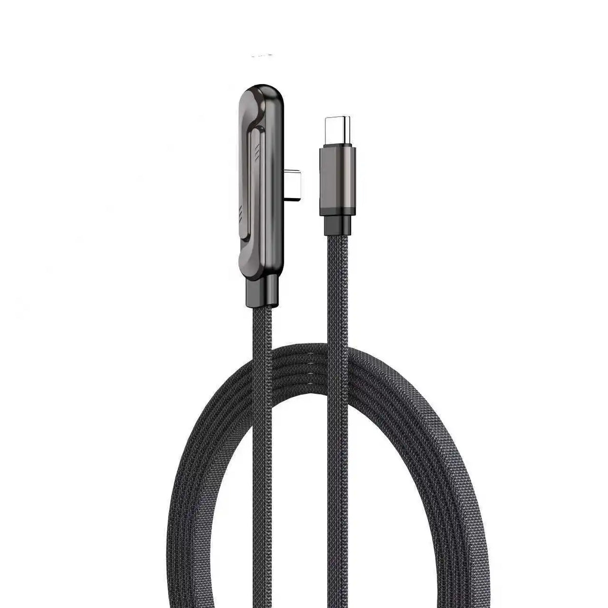 Fast USB-C Charging Cable - Elbow Design, 240W, Type-C To Type-C, Foldable Phone Stand, Back To School 2026 Gift