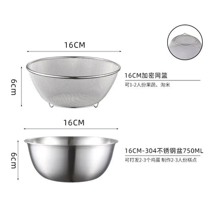 Stainless Steel Drain Basket Colander and Strainer, Spring Cleaning 2026 Eco Friendly Kitchen Device
